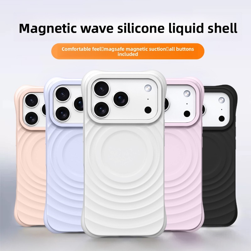 New Offical Liquid Silicone Wa - Liquid Silicone Magnetic Phone Case recension och pris