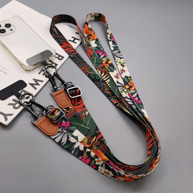 Tropical Pattern Crossbody Cel - Crossbody Lanyard Neck Strap Case recension och pris