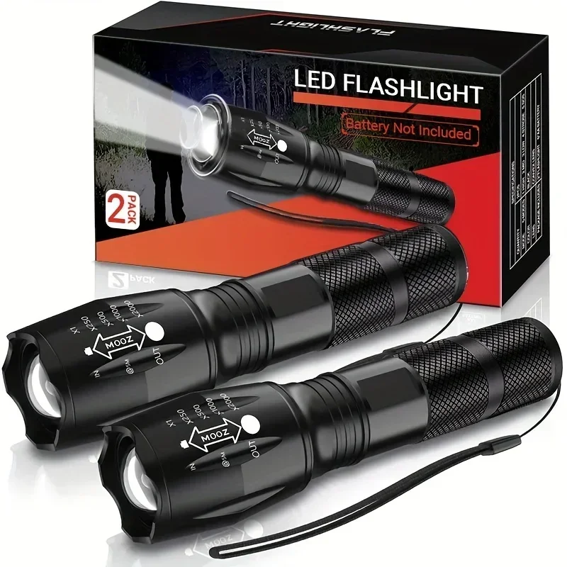 High Power T6 LED Flashlights  - Power Banks recension och pris