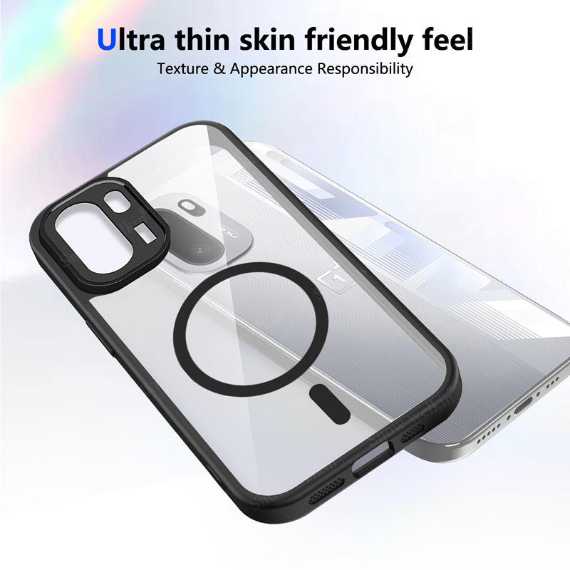 Magnetic Transparent Silicone  - Clear Shockproof Bumper Case recension och pris