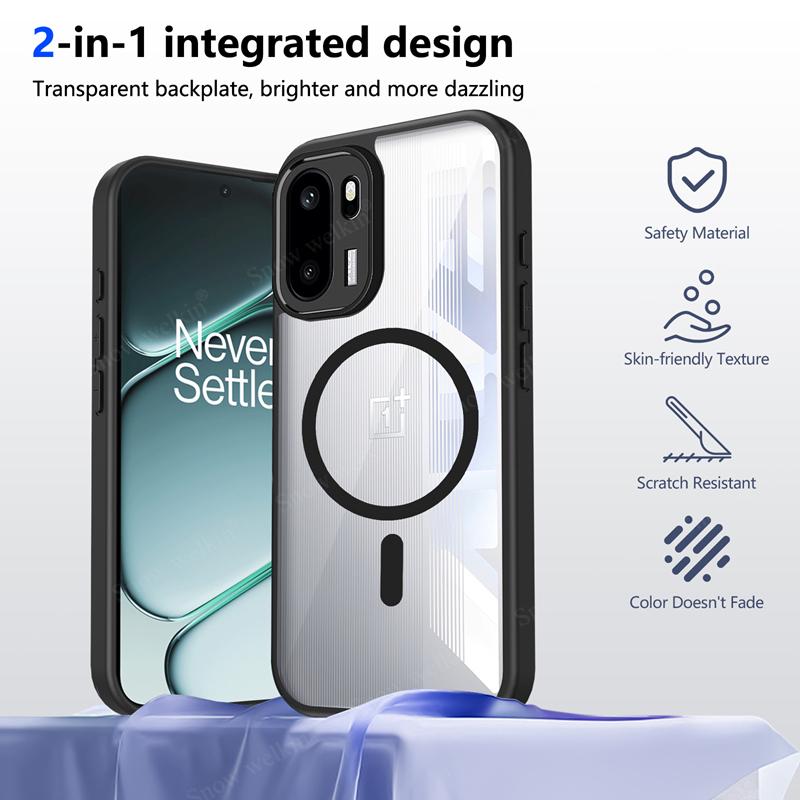 Magnetic Transparent Silicone  - Clear Shockproof Bumper Case recension och pris