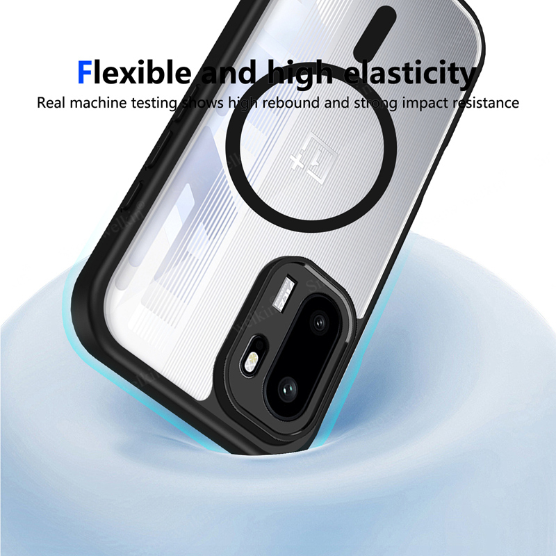 Magnetic Transparent Silicone  - Clear Shockproof Bumper Case recension och pris