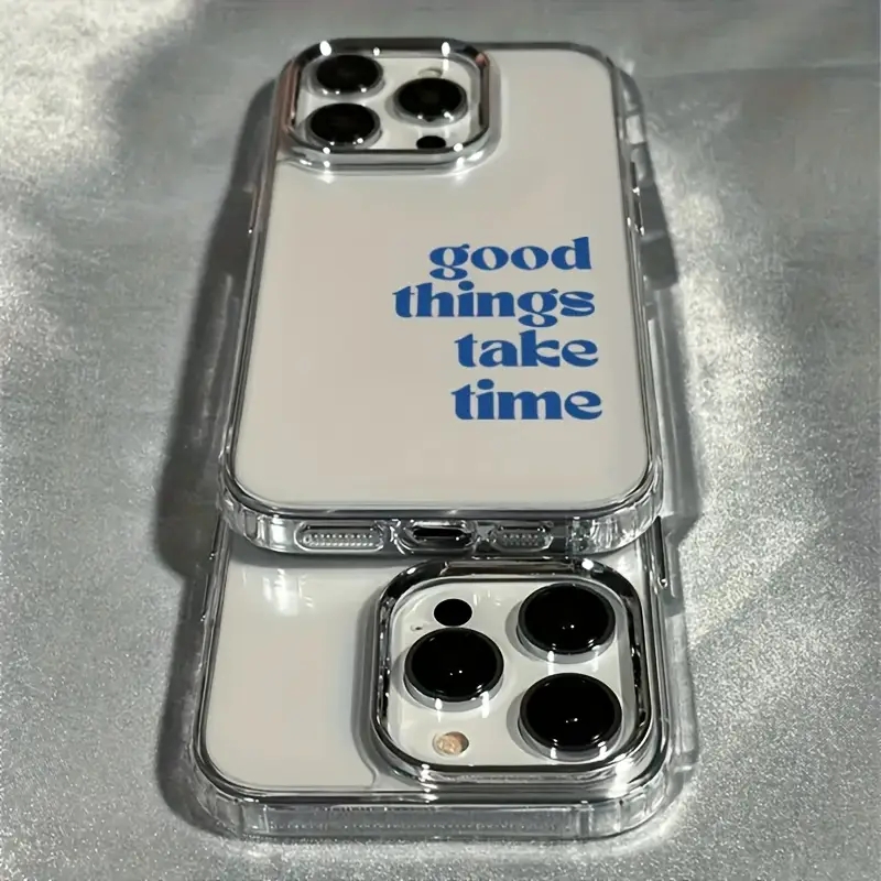 Good Things Take Time Lens Fra - Clear Shockproof Bumper Case recension och pris