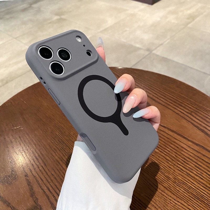 Luxury Smooth Liquid Silicone  - Liquid Silicone Magnetic Phone Case recension och pris