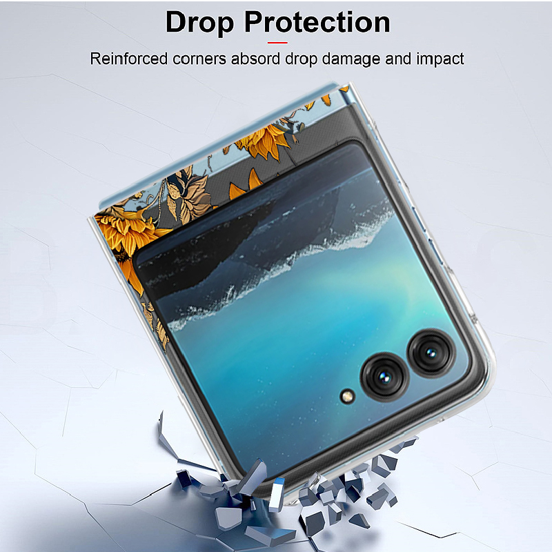 Sunflowers Pattern Clear Phone - Clear Shockproof Bumper Case recension och pris