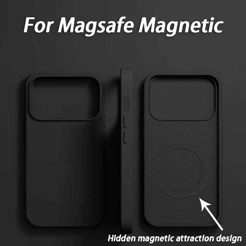 Luxury For Magsafe Wireless Ch - Liquid Silicone Magnetic Phone Case recension och pris